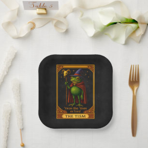 Assiettes En Carton C'était Le 'Tisme M'Lord Grenouille Mème Sensibili