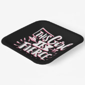 Assiettes En Carton Cette Fille Est L'Autonomisation De Fille Fierce (Angulaire)