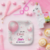 Assiettes En Carton Cette mignonne Reine Miss Onederday 1er anniversai (Fête)