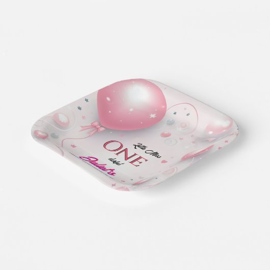 Assiettes En Carton Cette mignonne Reine Miss Onederday 1er anniversai (Angulaire)