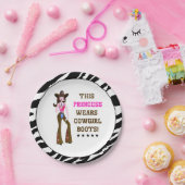 Assiettes En Carton Cette Princesse Porte Des Bottes De Femme ! (Fête)