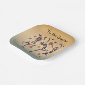 Assiettes En Carton Cette saison pour être Éffrayante - Skeletons Dans (Angulaire)