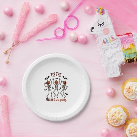 Assiettes En Carton Cette saison sera Éffrayante (Fête)