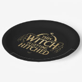 Assiettes En Carton Cette sorcière se marie Hallo Mariée de mariage (Angle)