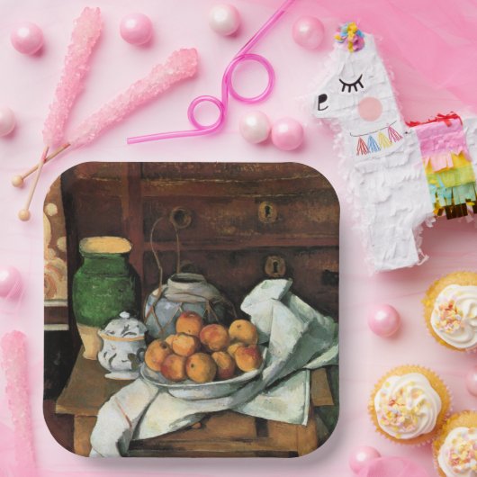 Assiettes En Carton Cézanne - Bateaux, fruits et tissus (Fête)