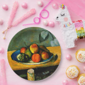 Assiettes En Carton Cezanne - Pêche, poires et raisins (Fête)