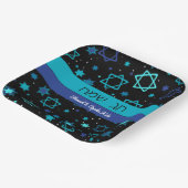 Assiettes En Carton Chag Sameach Plaques de papier personnalisées (Angulaire)