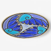 Assiettes En Carton Chai Art Nouveau Mosaic (Angle)