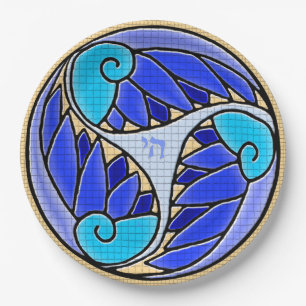 Assiettes En Carton Chai Art Nouveau Mosaic