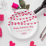 Assiettes En Carton Chaîne pendante Amour Coeurs Heureuse Sainte-Valen<br><div class="desc">Hanging String Love Hearts Plaques en papier Heureuse Sainte-Valentin.</div>