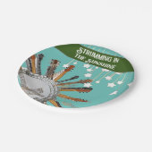 ASSIETTES EN CARTON CHAÎNES DE GUITARE AU SOLEIL (Angle)