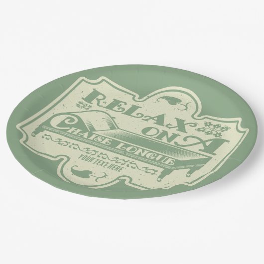 Assiettes En Carton Chaise Longue (Angle)