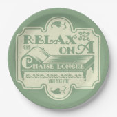 Assiettes En Carton Chaise Longue (Devant)