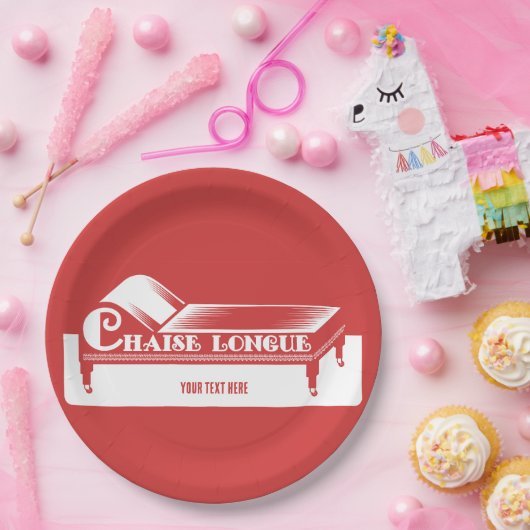 Assiettes En Carton Chaise Longue (Fête)