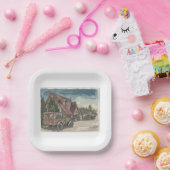 Assiettes En Carton Chalet (Fête)