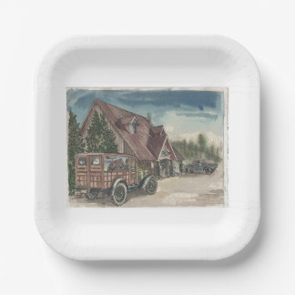 Assiettes En Carton Chalet