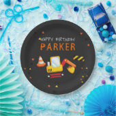 Assiettes En Carton Chalet d'anniversaire de construction (Fête)