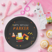 Assiettes En Carton Chalet d'anniversaire de construction (Fête)