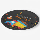 Assiettes En Carton Chalet d'anniversaire de construction (Angle)