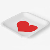 Assiettes En Carton Chaleur rouge Mariage Anniversaire Baby shower Bla (Angulaire)