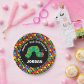 Assiettes En Carton Chalkboard Hunt Caterpillar | Joyeux anniversaire (Fête)