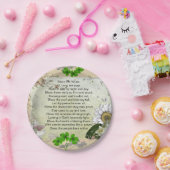 Assiettes En Carton Chambre irlandaise bénissant la plaque à papier (Fête)