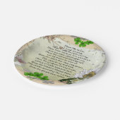 Assiettes En Carton Chambre irlandaise bénissant la plaque à papier (Angle)