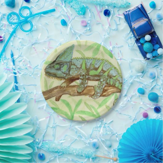 Assiettes En Carton Chameleon (Fête)