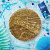 Assiettes En Carton Champ de blé. C’est l’heure de la récolte ! (Fête)