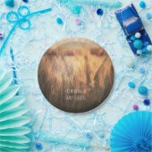 Assiettes En Carton Champ de blé Mariage campagnard rustique (Fête)