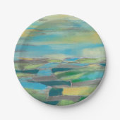 Assiettes En Carton Champ fragmenté I (Devant)