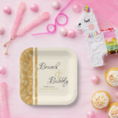 Assiettes En Carton Champagne Bubbles Brunch Fête des mariées Bubbly (Fête)