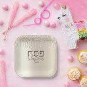 Assiettes En Carton Champagne Driving Juif Holiday Seder (Fête)