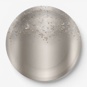 Assiettes En Carton Champagne Frêche Fsenterie Sucre 16 Partie