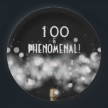 Assiettes En Carton Champagne & Sparkler 100 & Plaques Phénoménales<br><div class="desc">100 & Plaques en papier Phénoménal avec bouteille de champagne, lumières floues scintillantes et bokeh sur un arrière - plan noir - en 2 TAILLES. CUSTOMISEZ avec vos propres détails et votre âge. Utilisez ceci comme modèle pour un 21ème, 30ème, 40ème, 50ème, 60ème, 70ème, 80ème, 90ème, 100ème anniversaire. Un produit...</div>