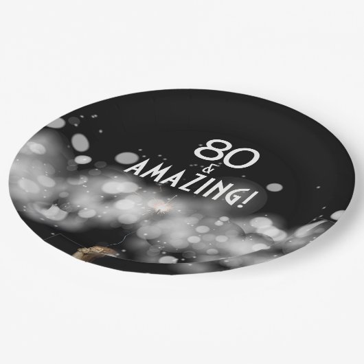 Assiettes En Carton Champagne & Sparkler 80 & Plaques en papier Extrao (Angle)