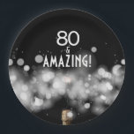 Assiettes En Carton Champagne & Sparkler 80 & Plaques en papier Extrao<br><div class="desc">80 et plaques Extraordinaires en papier avec une bouteille de champagne, des lumières floues scintillantes et bokeh sur un arrière - plan noir - en 2 TAILLES. CUSTOMISEZ avec vos propres détails et votre âge. Utilisez ceci comme modèle pour un 21ème, 30ème, 40ème, 50ème, 60ème, 70ème, 80ème, 90ème, 100ème anniversaire....</div>