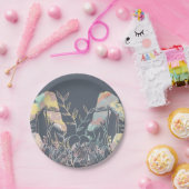 Assiettes En Carton Champignon aquarelle (Fête)