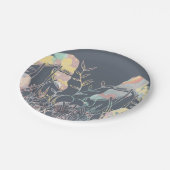 Assiettes En Carton Champignon aquarelle (Angle)