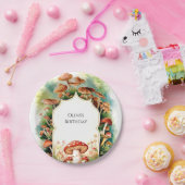 Assiettes En Carton Champignon Boho coloré Anniversaire (Fête)