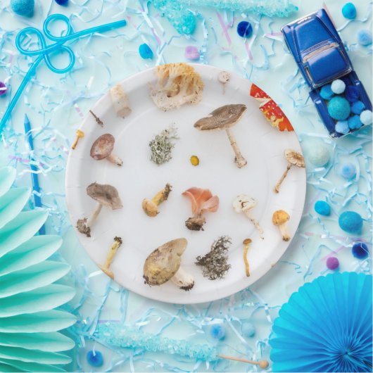 Assiettes En Carton Champignons (Fête)