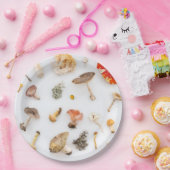 Assiettes En Carton Champignons (Fête)