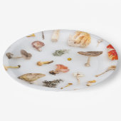 Assiettes En Carton Champignons (Angle)