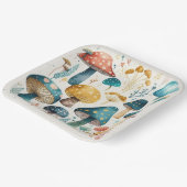 Assiettes En Carton Champignons  (Angulaire)