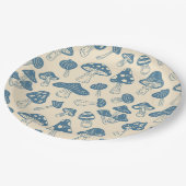 Assiettes En Carton Champignons  (Angle)