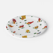 Assiettes En Carton Champignons avec coeur Plaques de papier personnal (Angle)