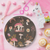 Assiettes En Carton Champignons et fleurs sauvages (Fête)