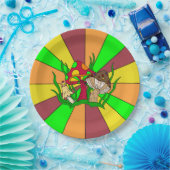 Assiettes En Carton Champignons magiques rétro (Fête)