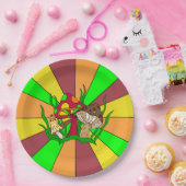 Assiettes En Carton Champignons magiques rétro (Fête)