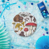 Assiettes En Carton Champignons sauvages (Fête)